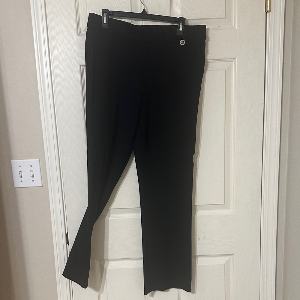 Anne Klein Black Straight Leg Pants